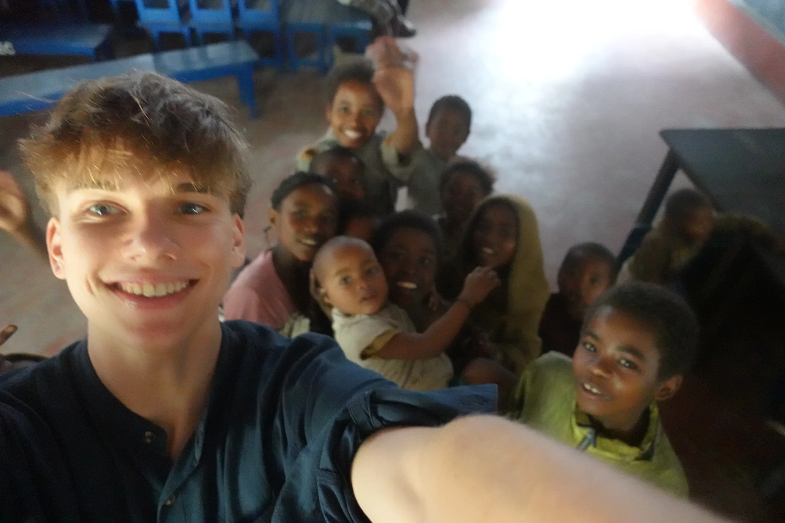 Soenke with the children at Marillac