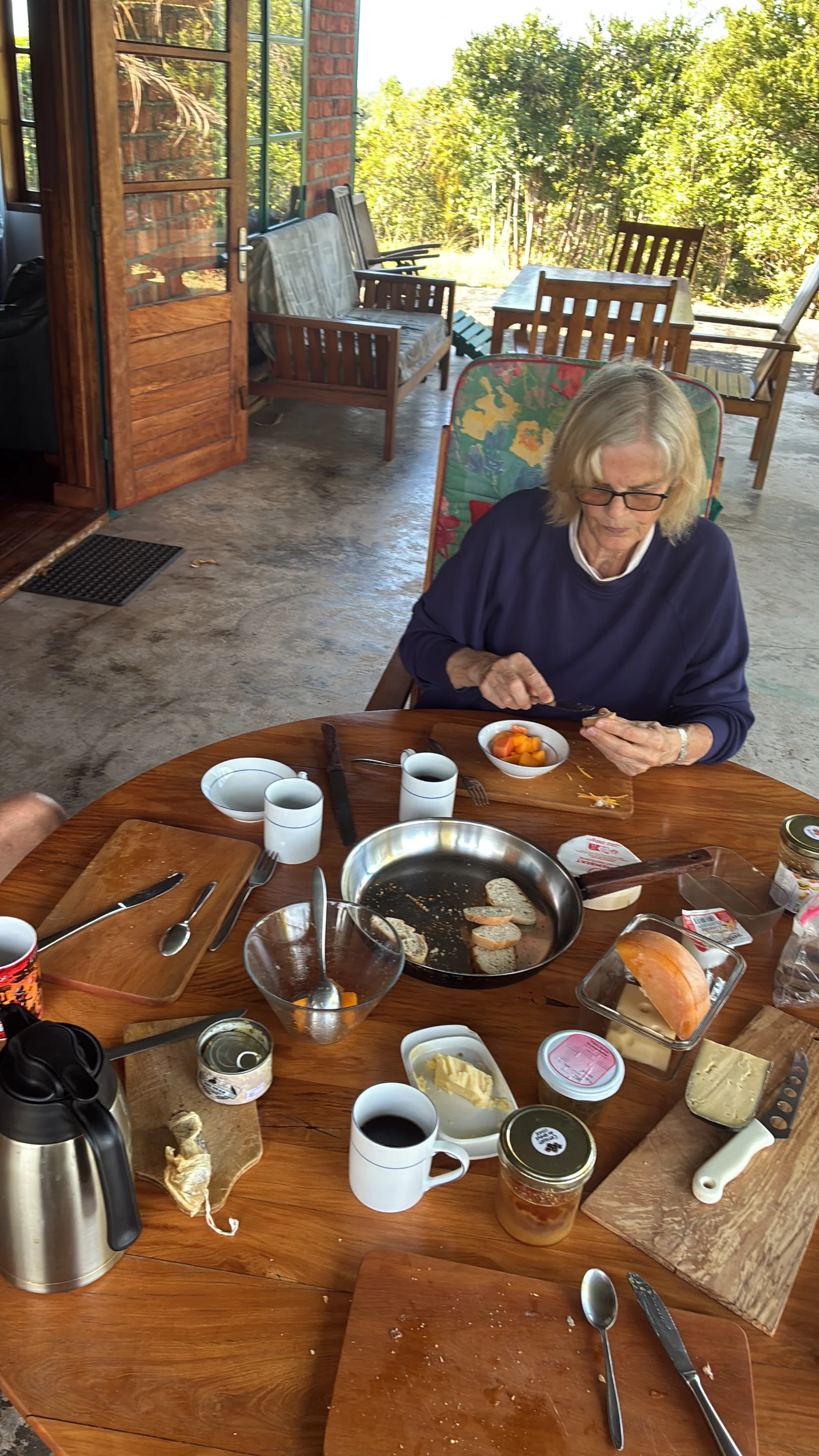 typical german breakfast with Maria and Norbert
